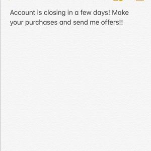 ACCOUNT CLOSING SOON